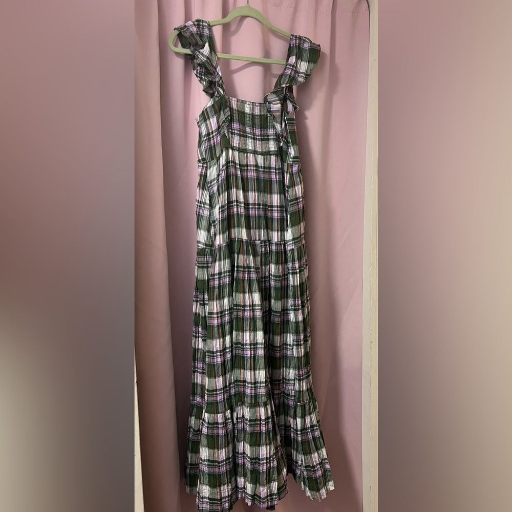 ✨Anthropologie Pilcro✨ Flutter Sleeve Tiered Dress - Picture 10 of 14